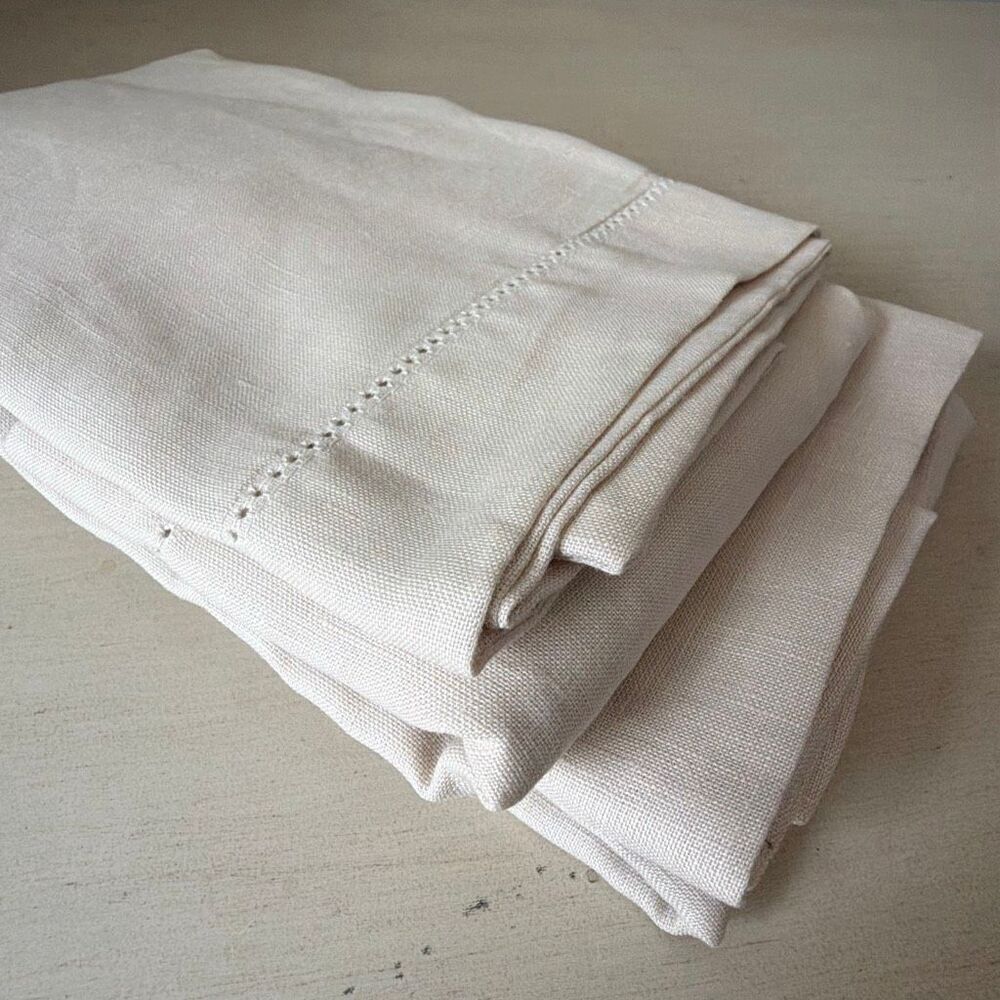 Company Store Legends Hotel Relaxed Linen Shams, Parchment, Standard (Set of 2) - Picture 7 of 11